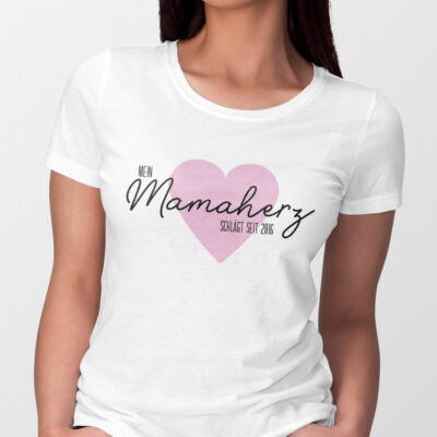 T-Shirt Mamaherz bedruckt