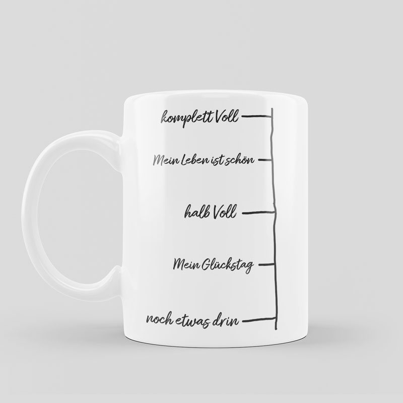 Tasse Keramik "Ich bin ein Optimist"